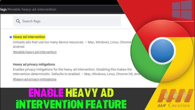 Enable Chrome Heavy Ad Intervention to Block Disruptive Ads on Your Site