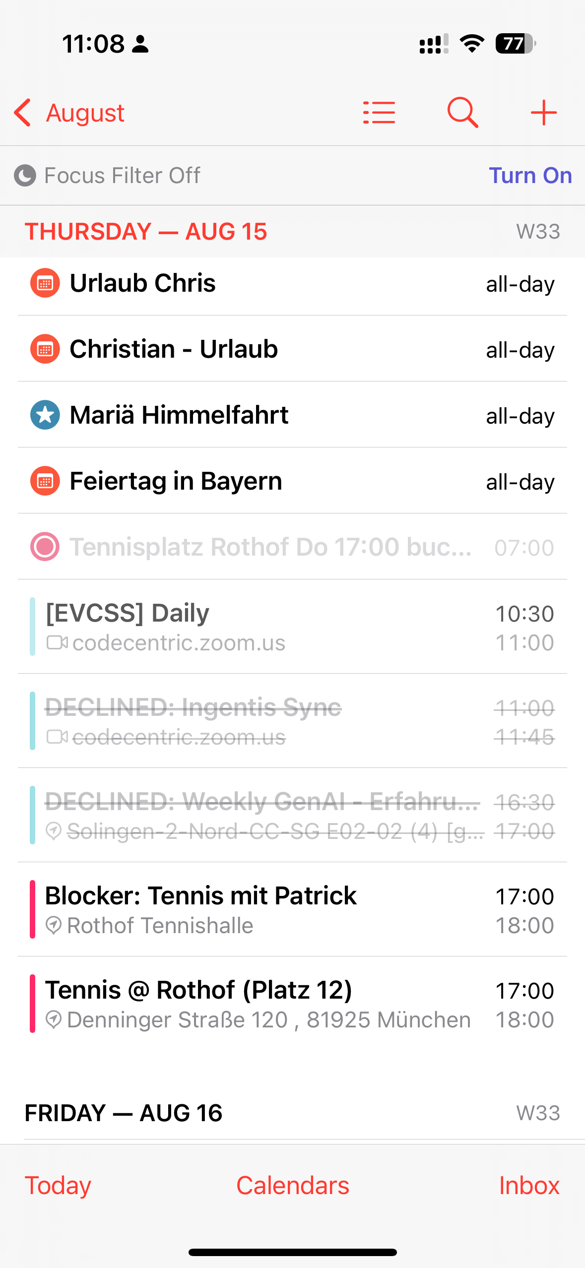 Why Diarium Entry Does Not Appear in iCalendar and How to Solve It