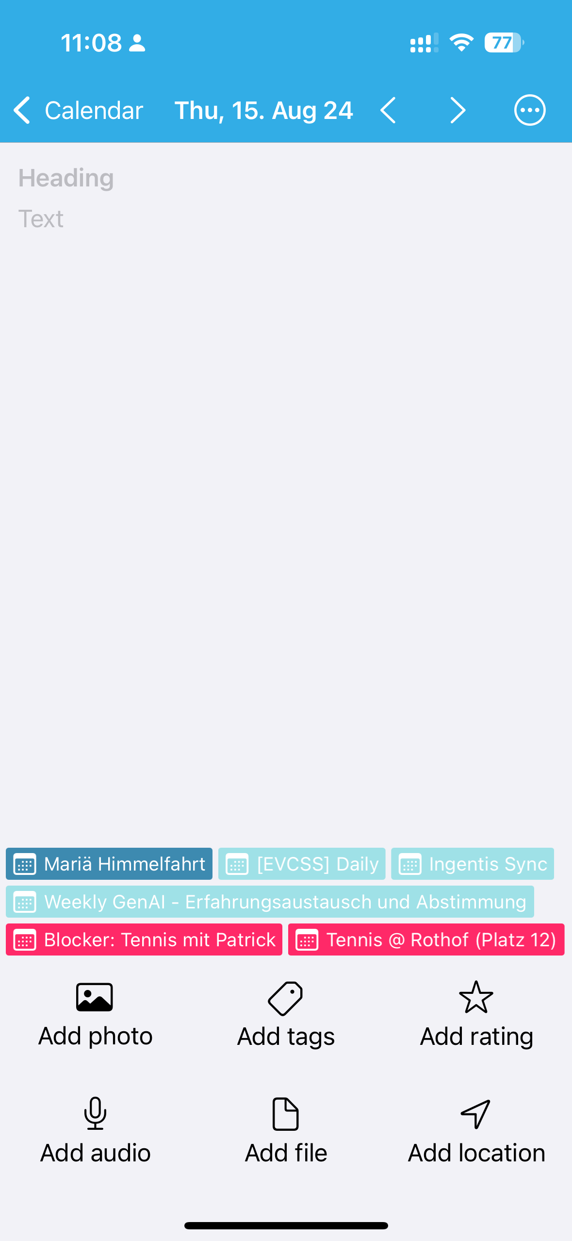 Why Diarium Entry Does Not Appear in iCalendar and How to Solve It